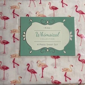 King size flamingo print sheets